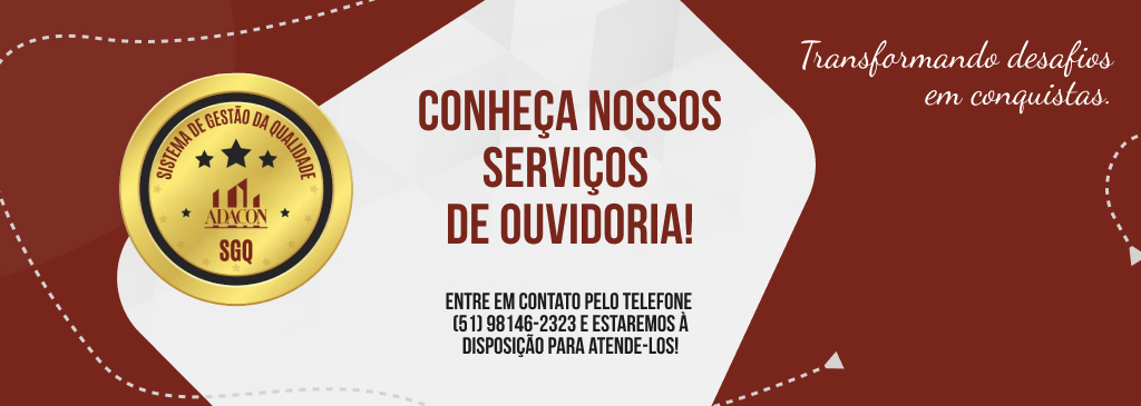 Fale com a ouvidoria